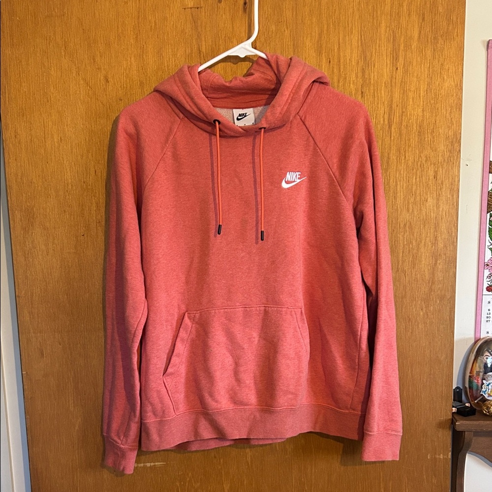 Nike Coral Hoodie with Logo